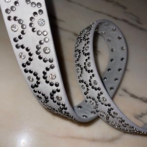 NWT BKE Glitz  Buckle Rhinestones and Studs Size Large belt 44” total length